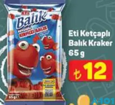 ETİ KETÇAPLI BALIK KRAKER 65 G
